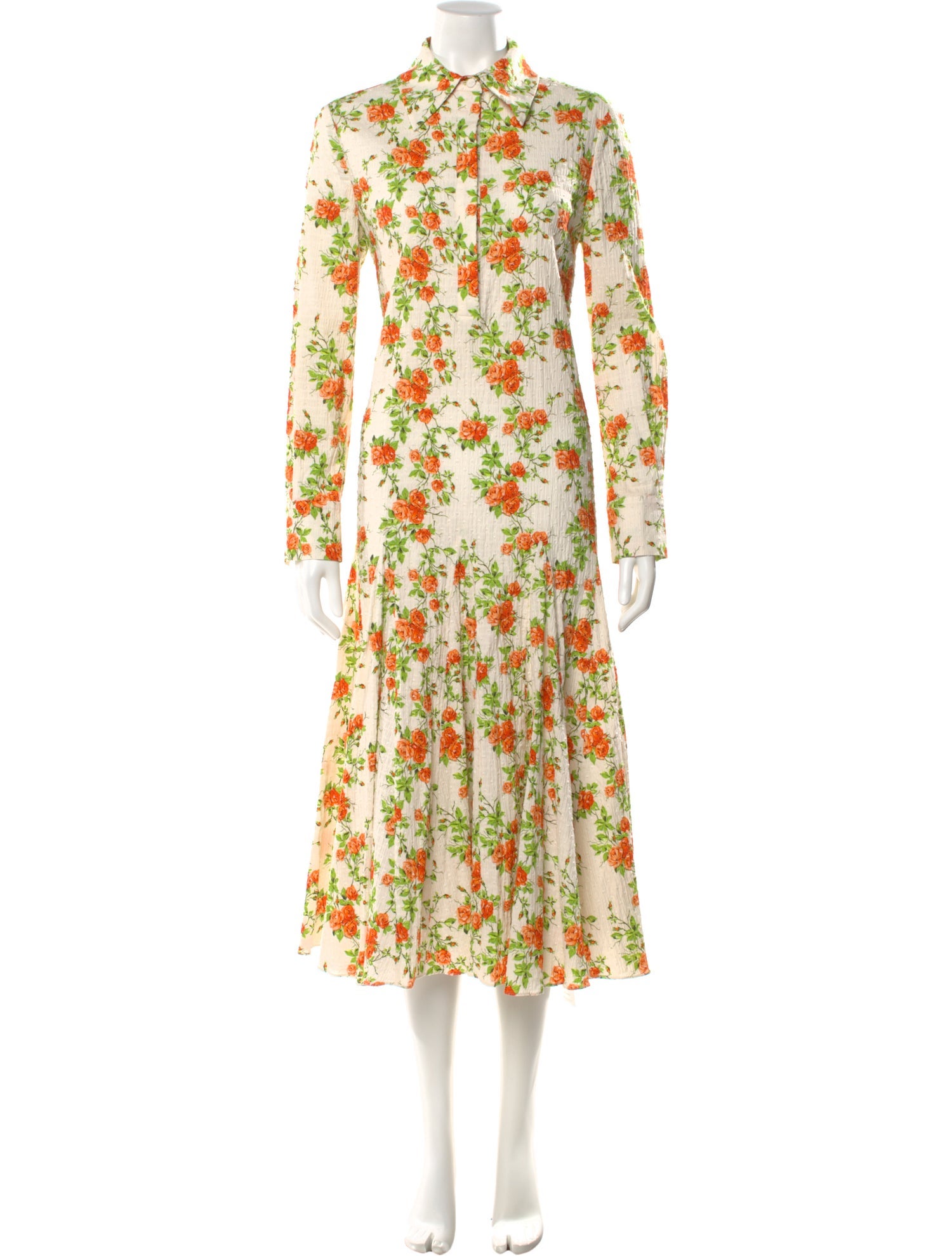 Emilia Wickstead Floral Print Long Dress