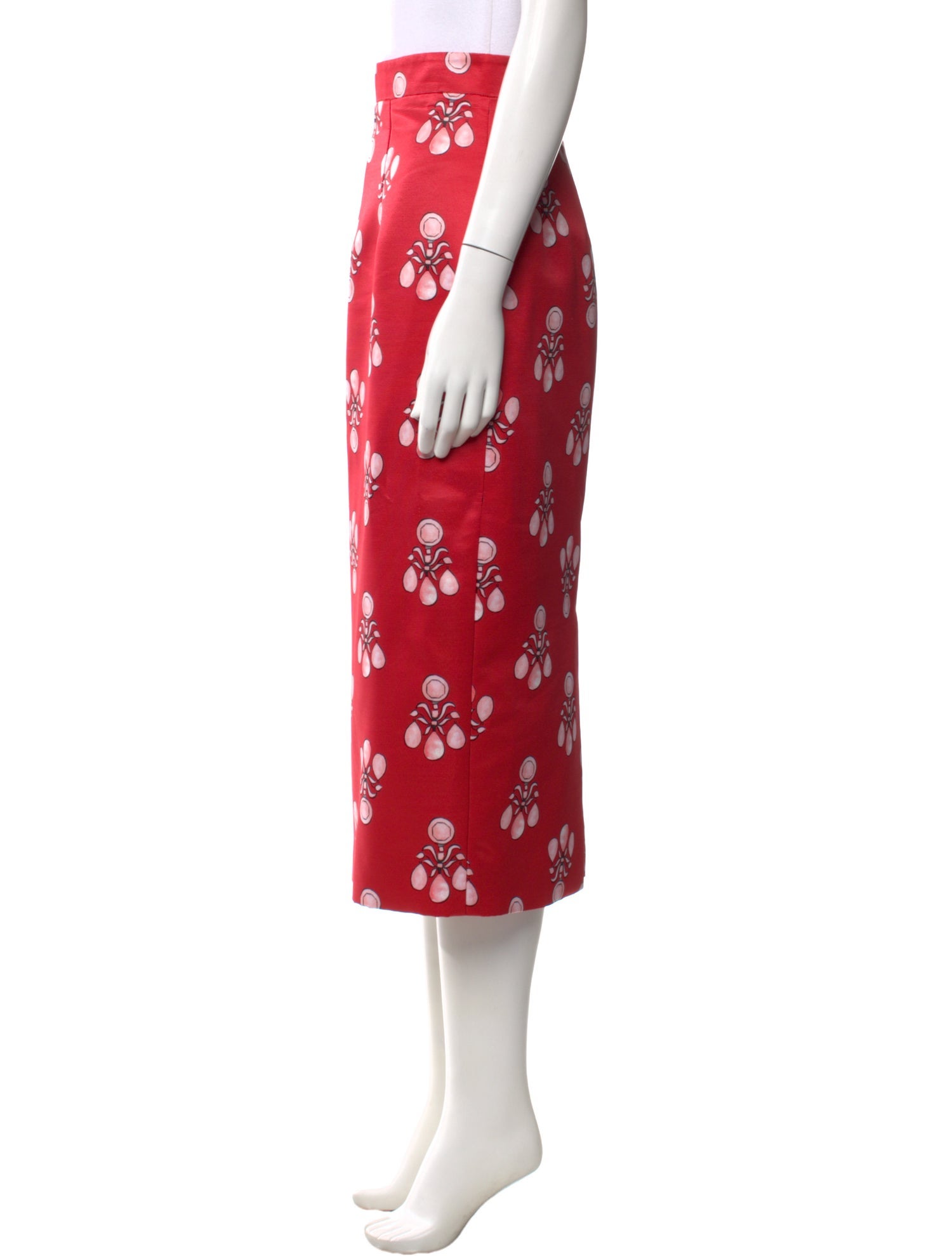 Emilia Wickstead Floral Print Midi Length Skirt