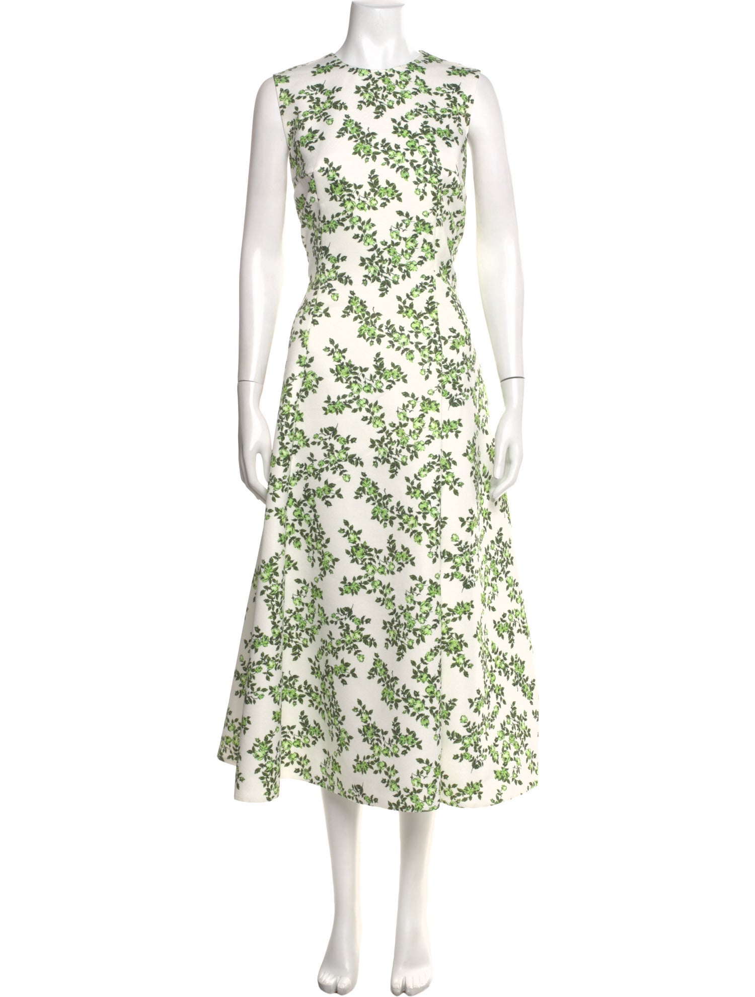 Emilia Wickstead Floral Print Long Dress