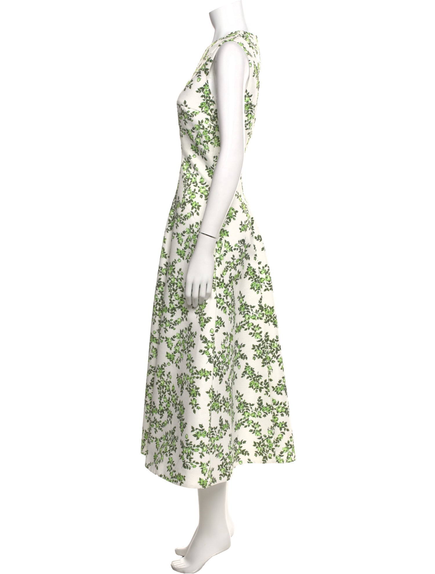 Emilia Wickstead Floral Print Long Dress