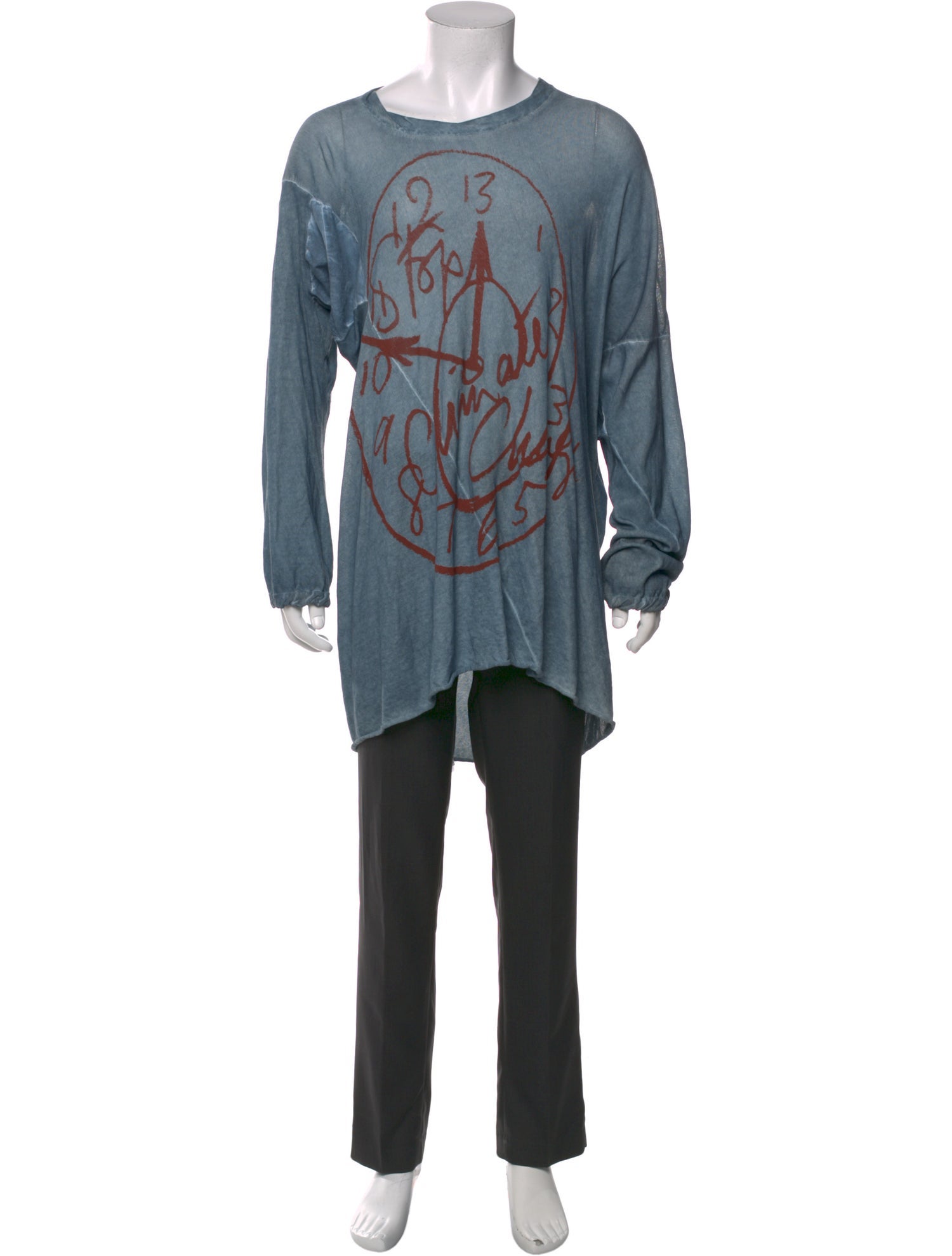 Worlds End Graphic Print Long Sleeve Shirt