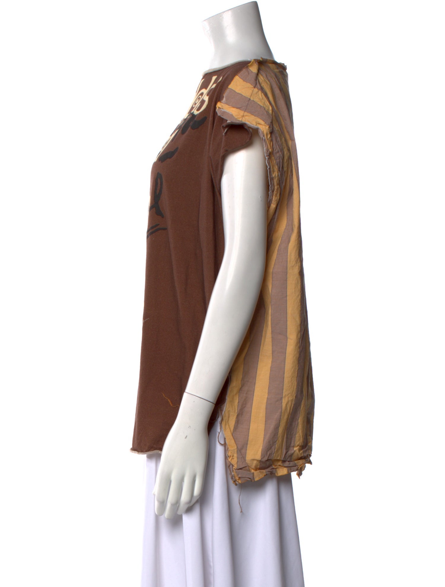 Worlds End Graphic Print Bateau Neckline T-Shirt