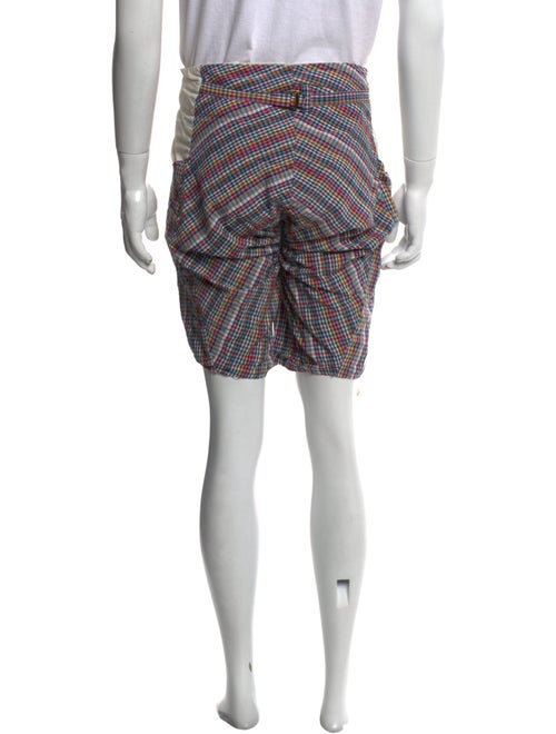 Worlds End Plaid Print Flat Front Shorts