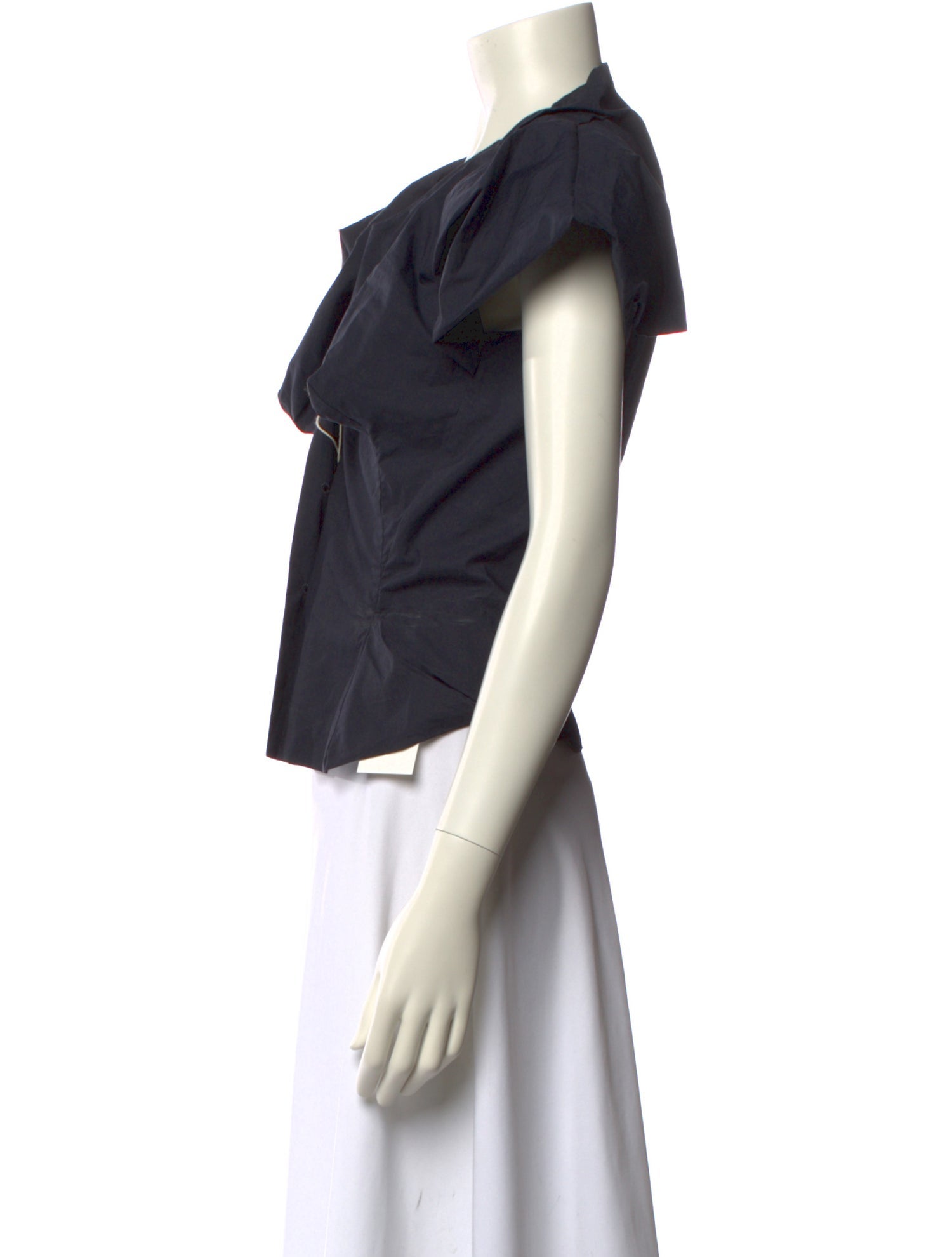 Worlds End V-Neck Short Sleeve Crop Top