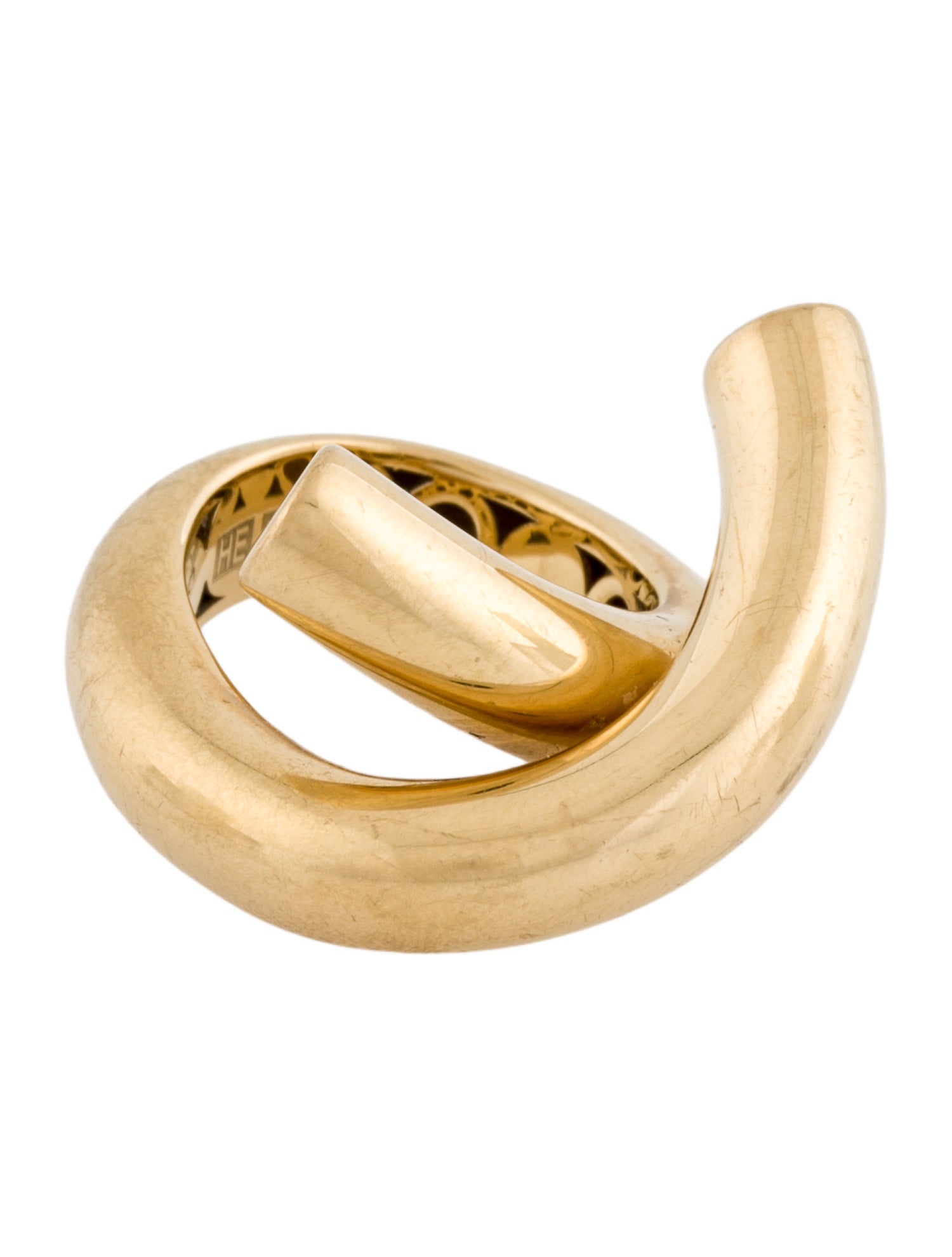 Engelbert 18K Medium Cross Loop Ring