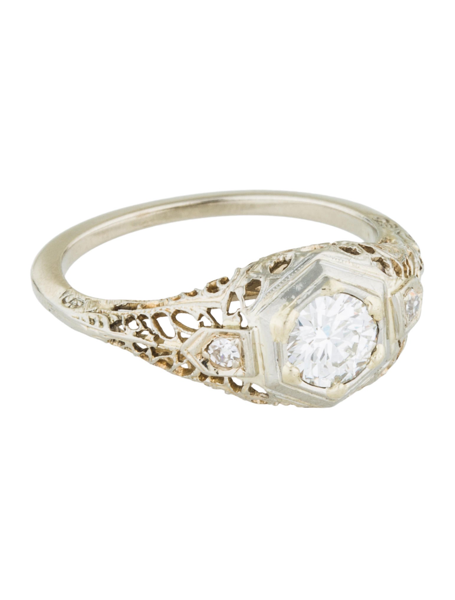 deco filigree engagement rings deco 14k filigree engagement ring rings engri20541 the realreal deco filigree engagement rings deco 14k filigree engagement ring rings engri20541 the realreal