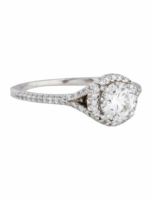 Engagement Ring Palladium 1.18ctw Diamond Engageme