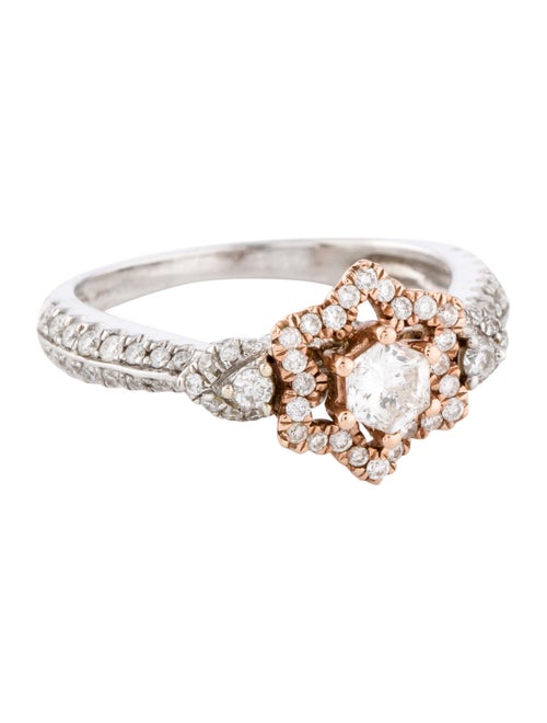 Two-Tone 14K Diamond Engagement Ring white