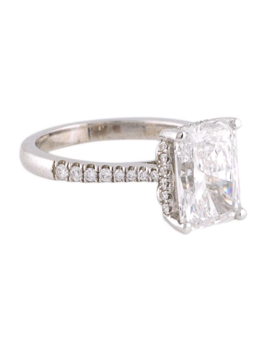 Ring 10.03ct LabGrown Diamond Solitaire Engagement Ring Rhodium