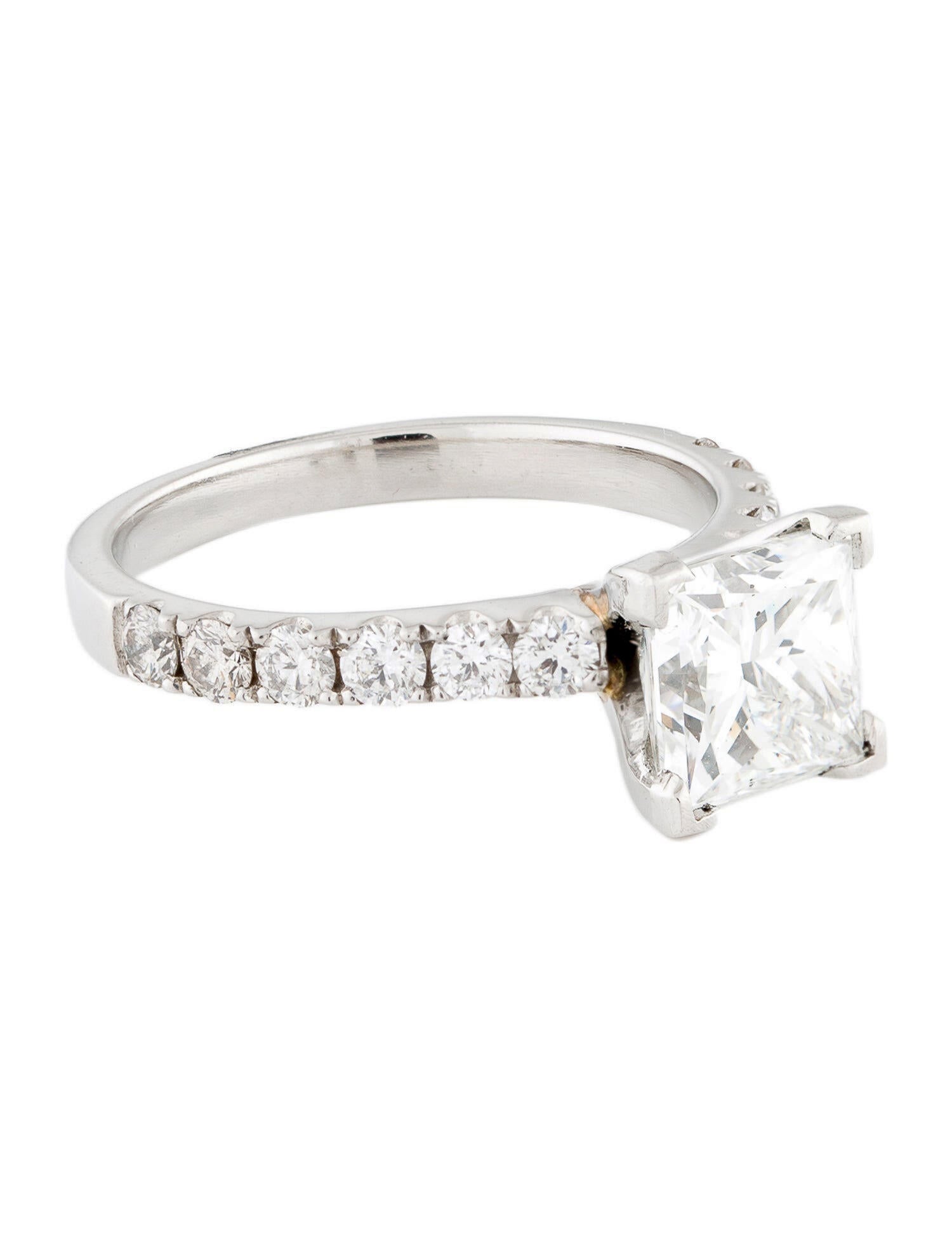 Ring 18K 2.01ct Diamond Engagement Ring 18K White Gold Engagement Ring, Rings RRING235900