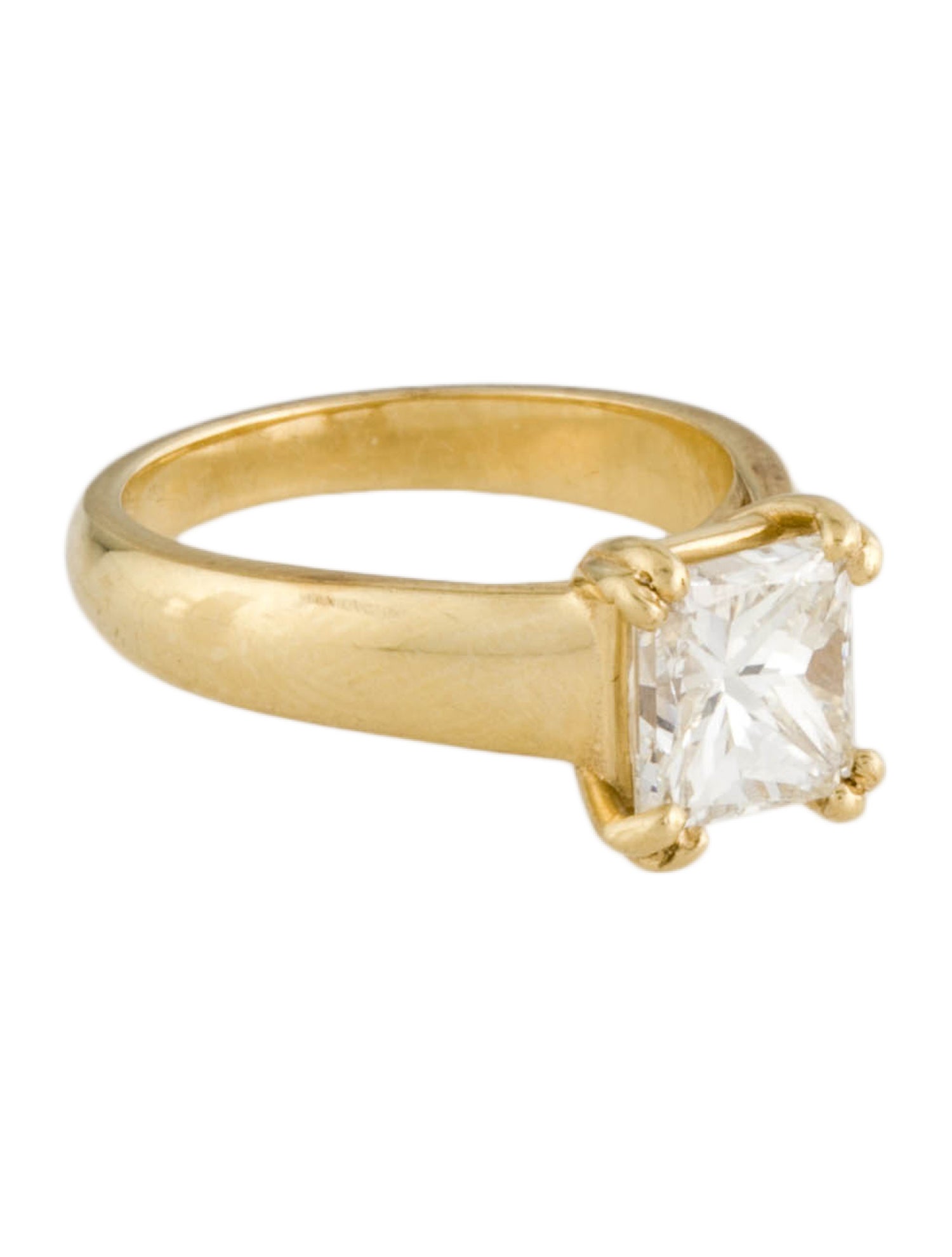 Engagement Ring 18K 3.00ct Diamond Solitaire Engagement Ring 18K