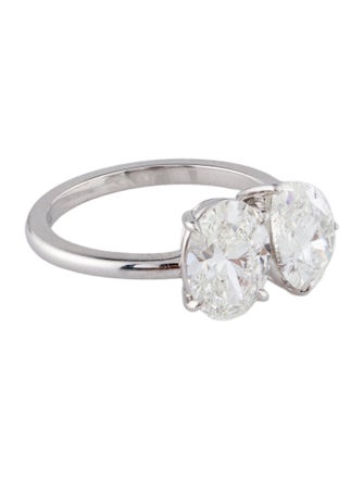 Engagement Ring 3.19ctw Lab-Grown Diamond Toi et Moi