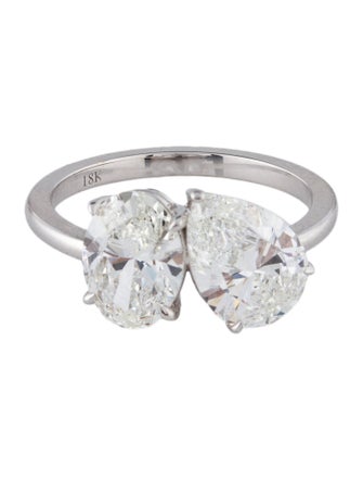 Engagement Ring 3.19ctw Lab-Grown Diamond Toi et Moi