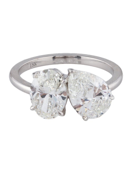 Engagement Ring 3.19ctw Lab-Grown Diamond Toi et Moi
