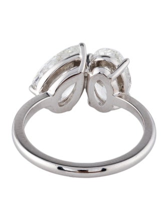 Engagement Ring 3.19ctw Lab-Grown Diamond Toi et Moi