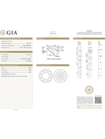 Engagement Ring 1.41ct Diamond Engagement Ring