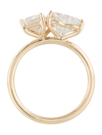 Engagement Ring 3.71ctw Lab-Grown Diamond Toi e Moi Engagement Ring