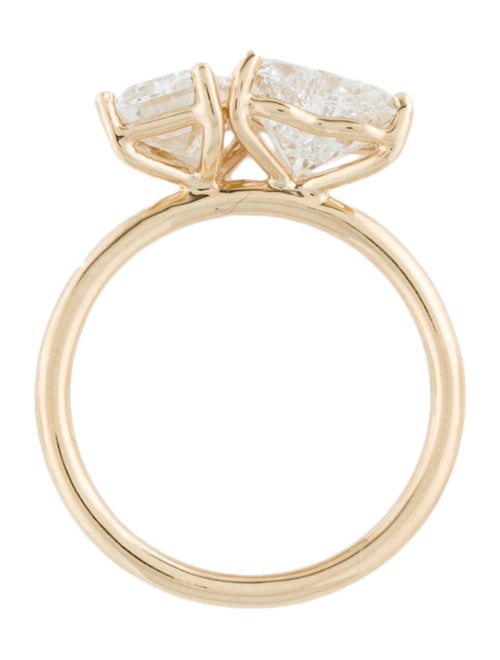 Engagement Ring 3.71ctw Lab-Grown Diamond Toi e Moi Engagement Ring