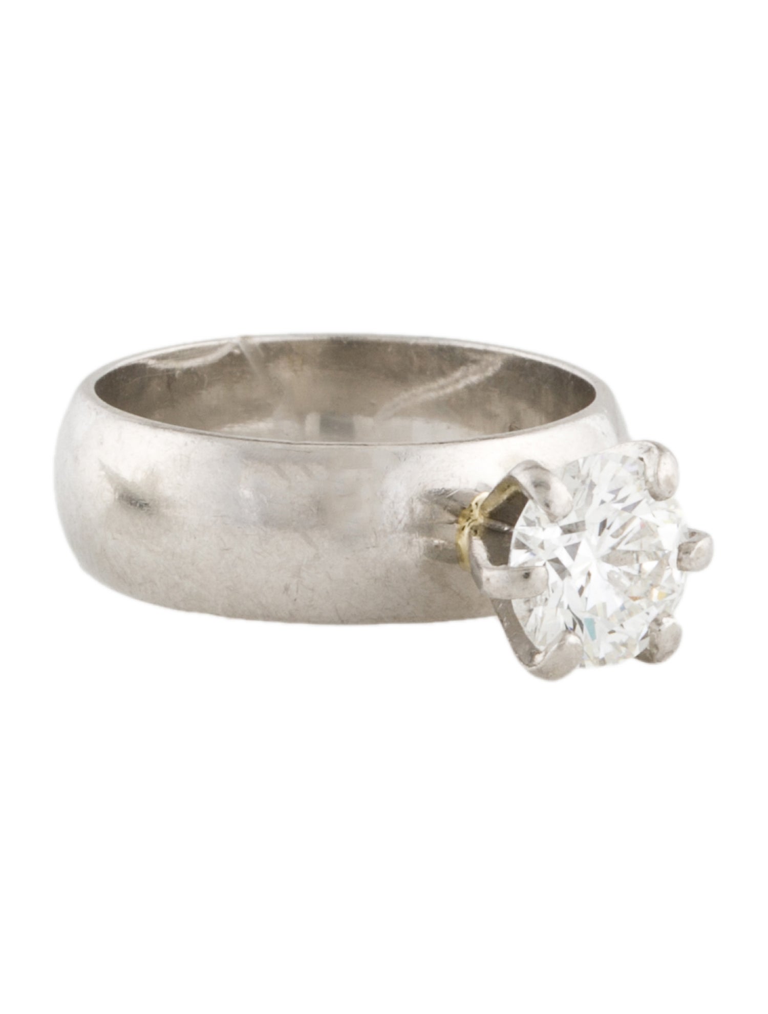 Engagement Ring Platinum 1.17ct Round Brilliant Diamond Solitaire Engagement Ring