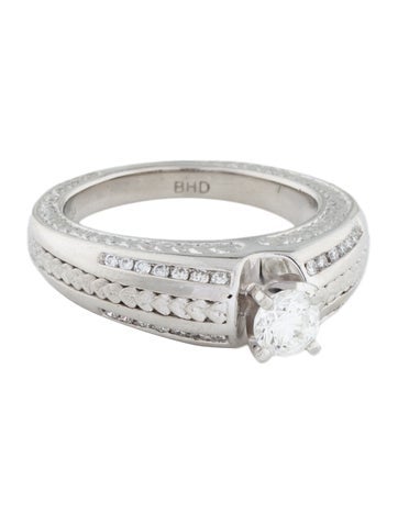 Engagement Ring Platinum Diamond 6.5