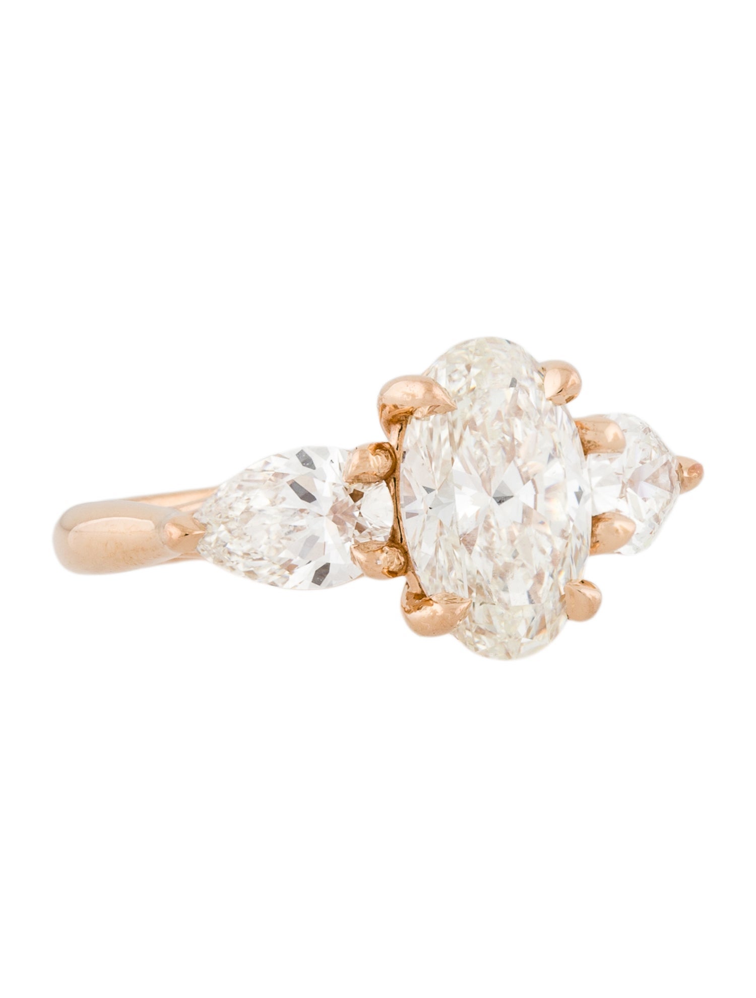 Engagement Ring 2.84ctw Diamond Three-Stone Engagement Ring