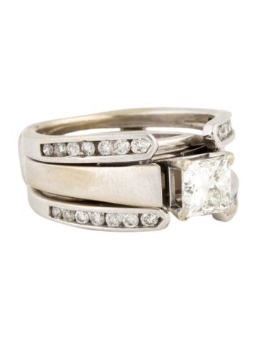 Engagement Ring Diamond & Wedding Band Set 3.75