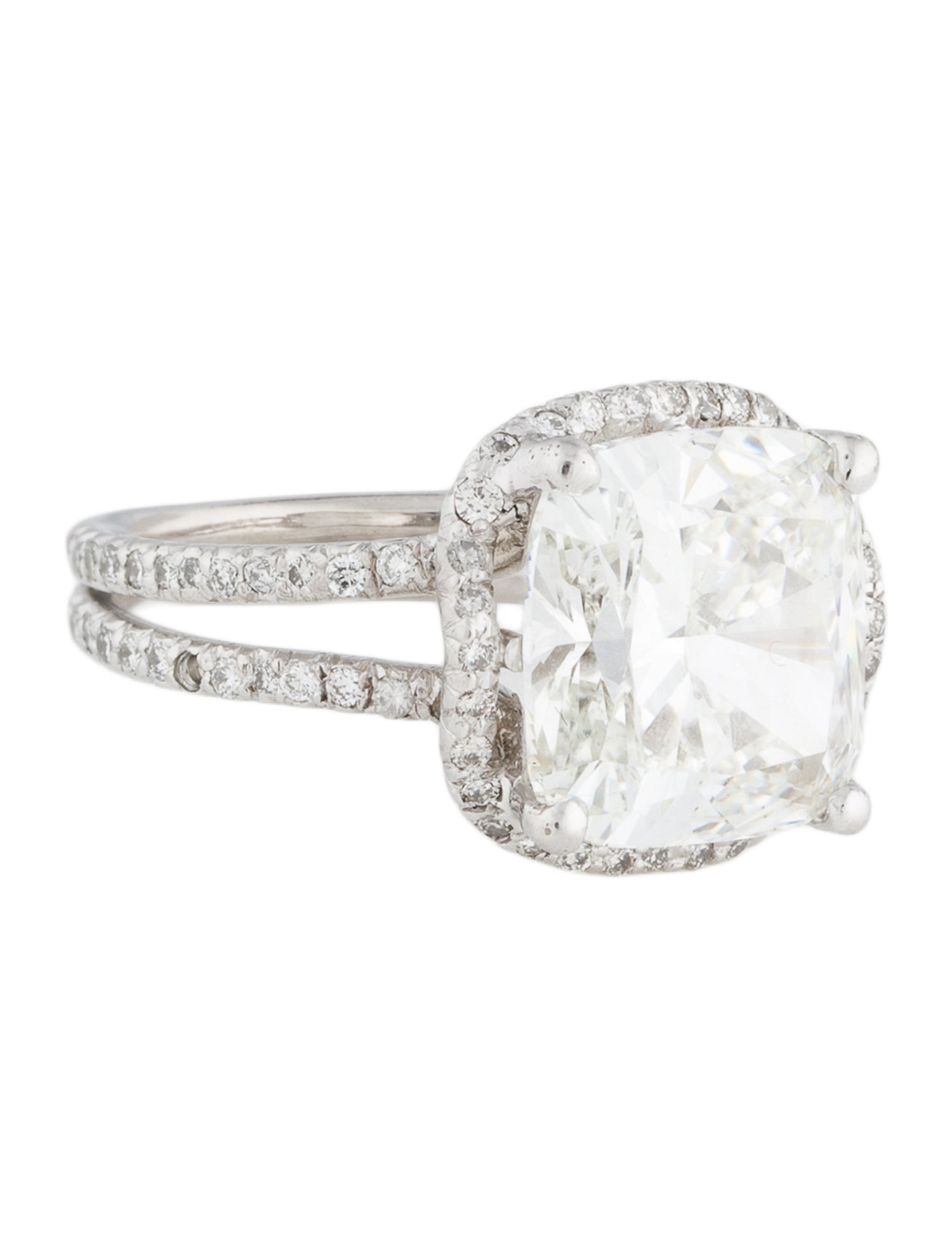 Engagement Ring Platinum 5.04ct Lab-Grown Diamond Engagement Ring