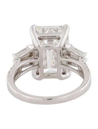 Engagement Ring 8.55ct Lab-Grown Emerald-Cut Diamond Ring