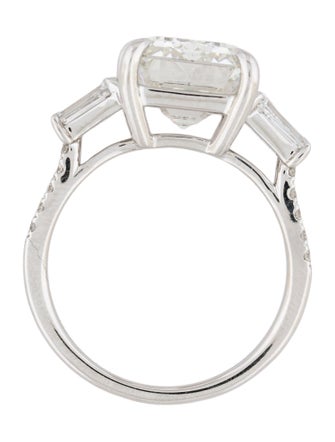 Engagement Ring 8.55ct Lab-Grown Emerald-Cut Diamond Ring