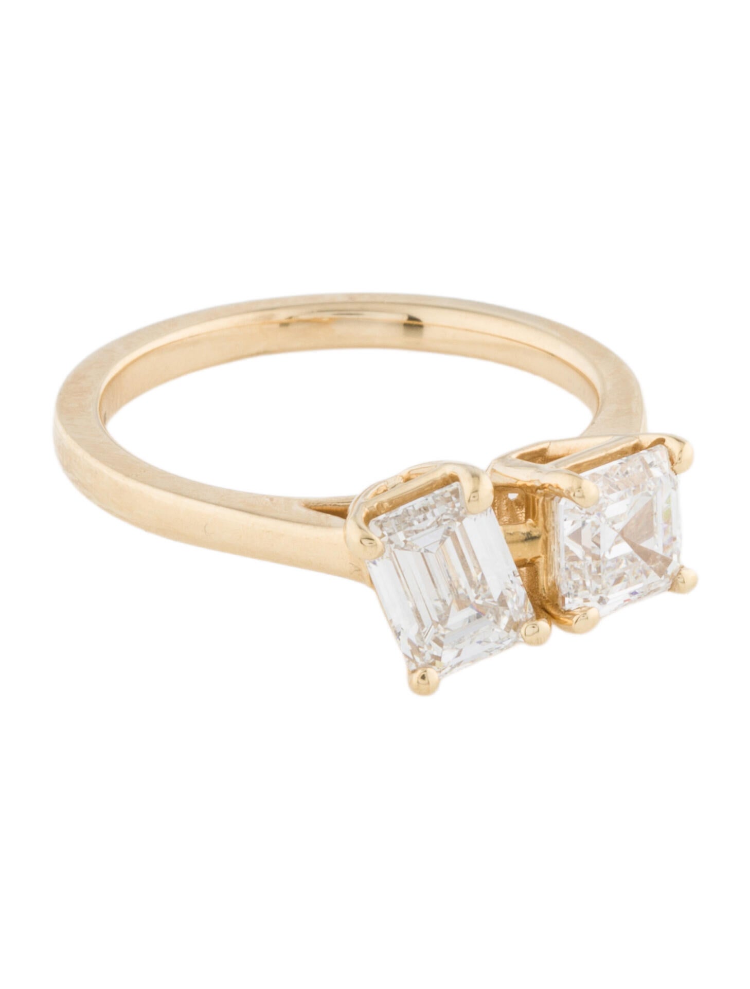 Engagement Ring Ritani 18K 2.09ctw Lab-Grown Diamond Toi et Moi Ring