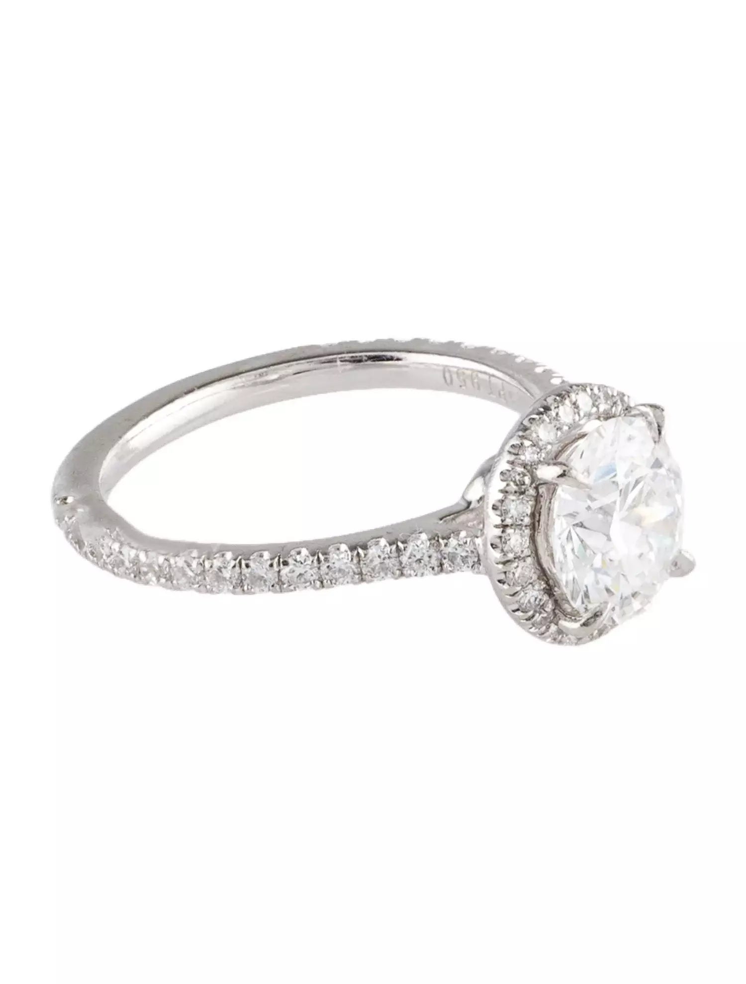 Engagement Ring Platinum 1.15ct Diamond