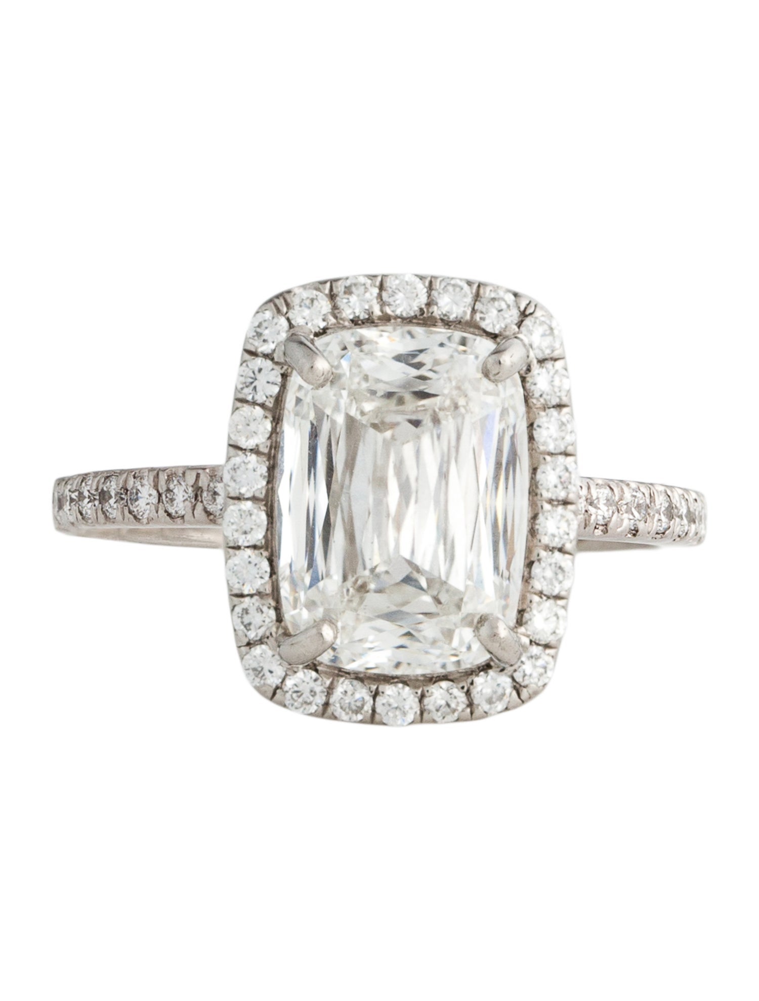 Engagement Ring Platinum 4.02ct Lab-Grown Diamond Engagement Ring