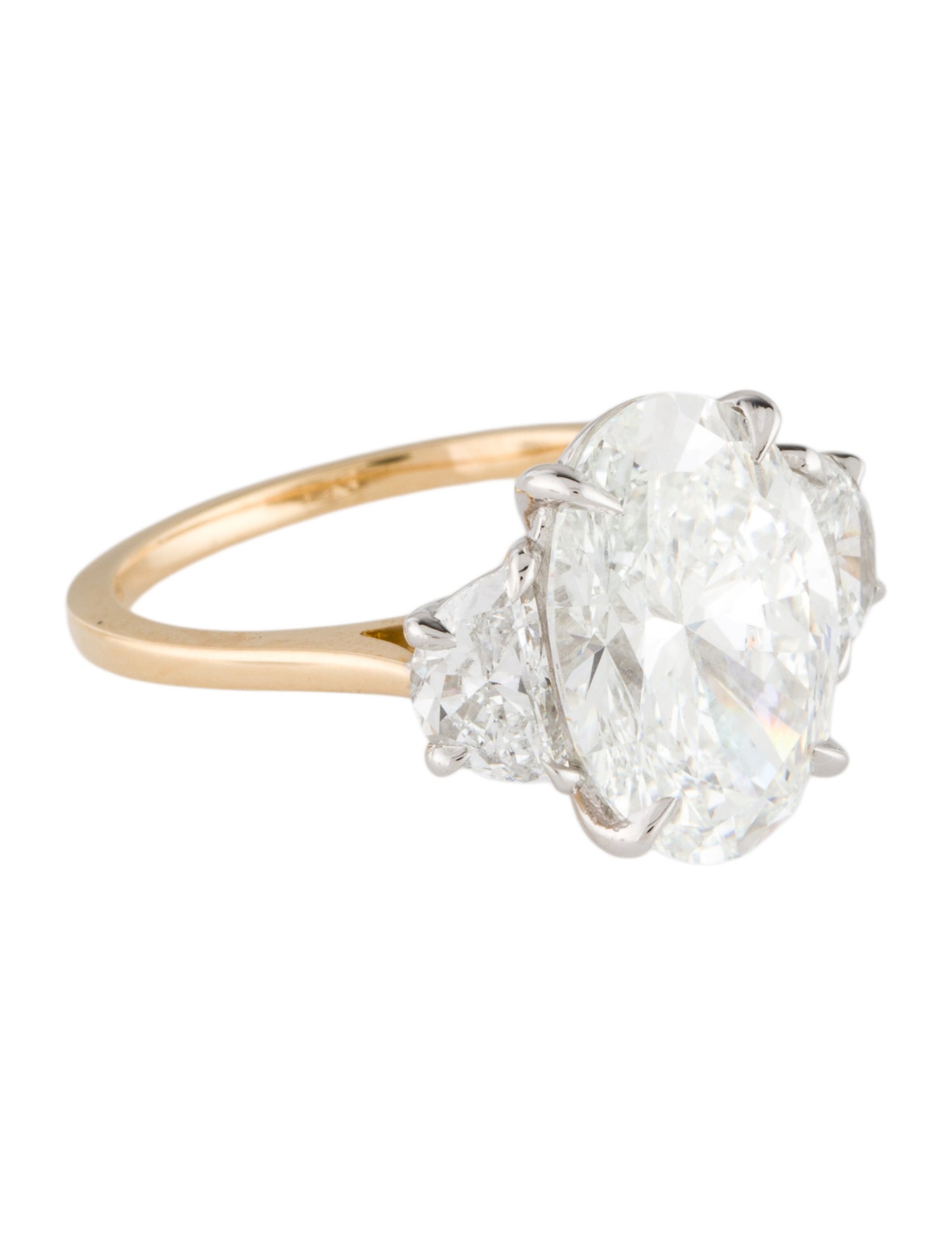 Engagement Ring Two-Tone 5.06ct Lab-Grown Diamond Engagement Ring
