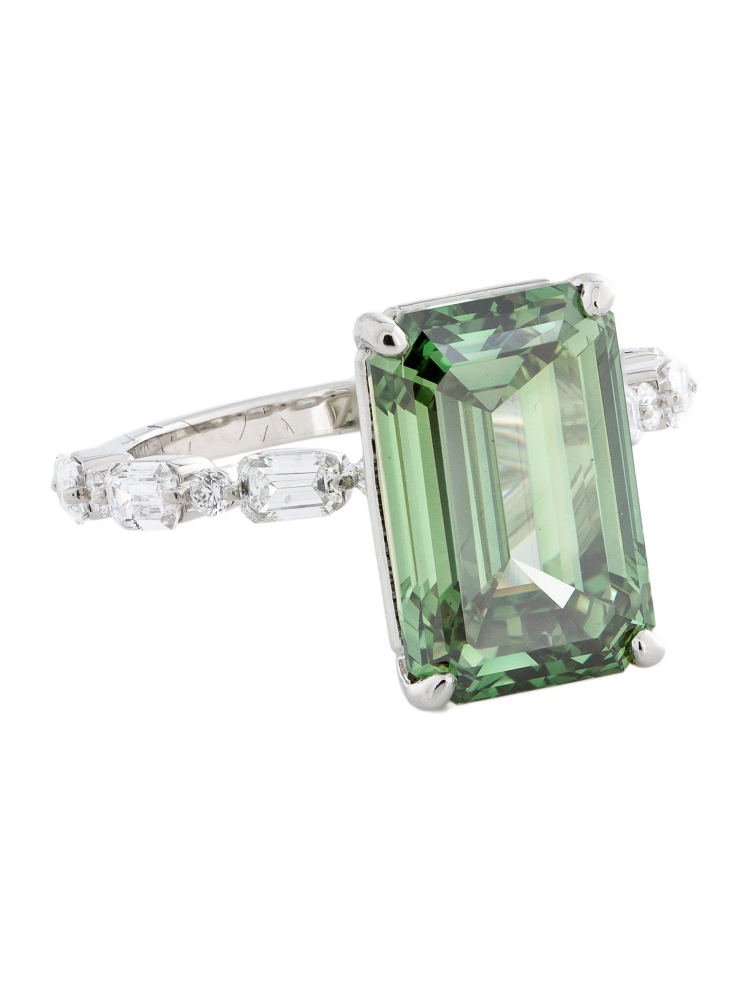 Engagement Ring Platinum 7.04ct Lab-Grown Diamond Engagement Ring