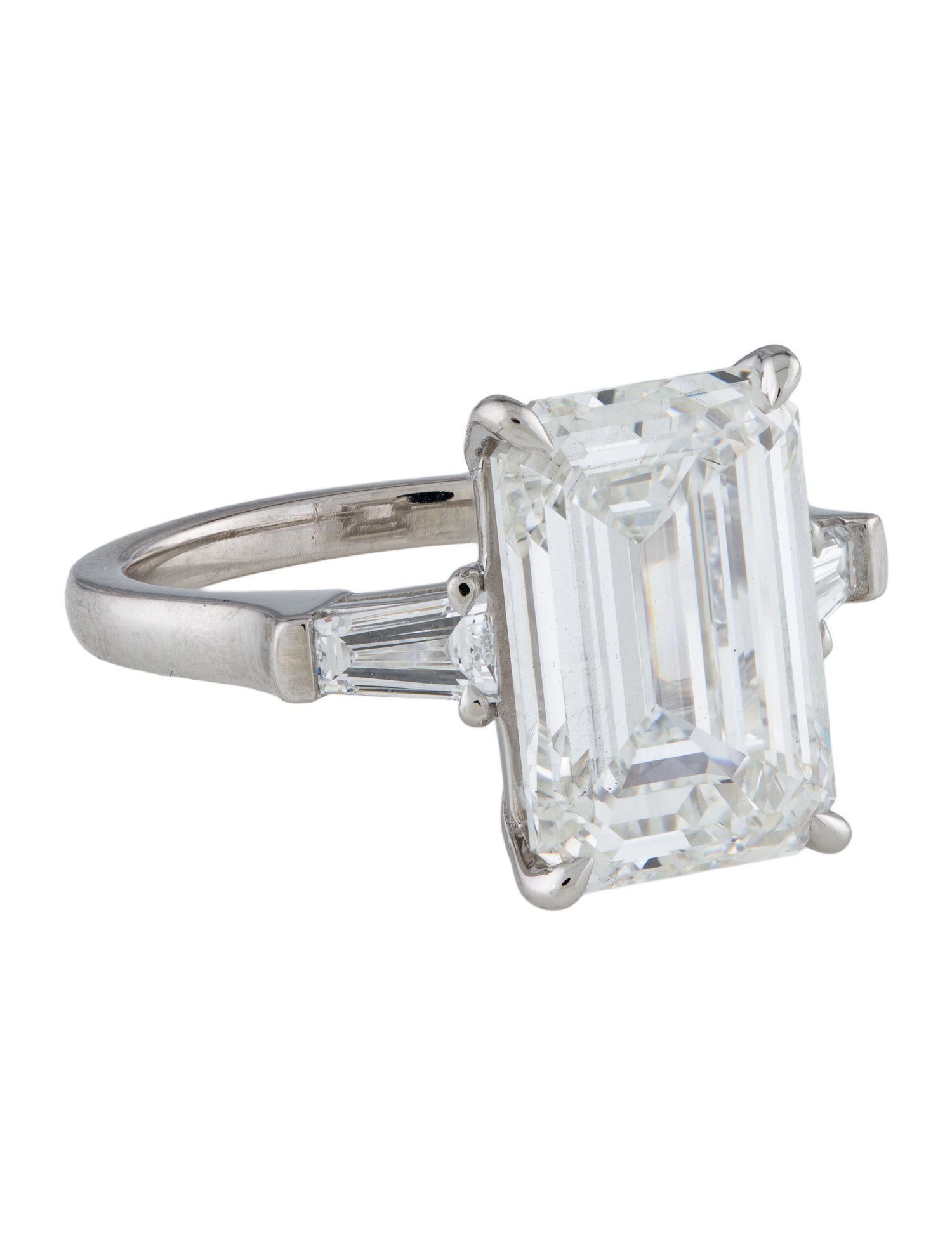 Engagement Ring Platinum 7.56ctw Lab-Grown Diamond Three-Stone Engagement Ring