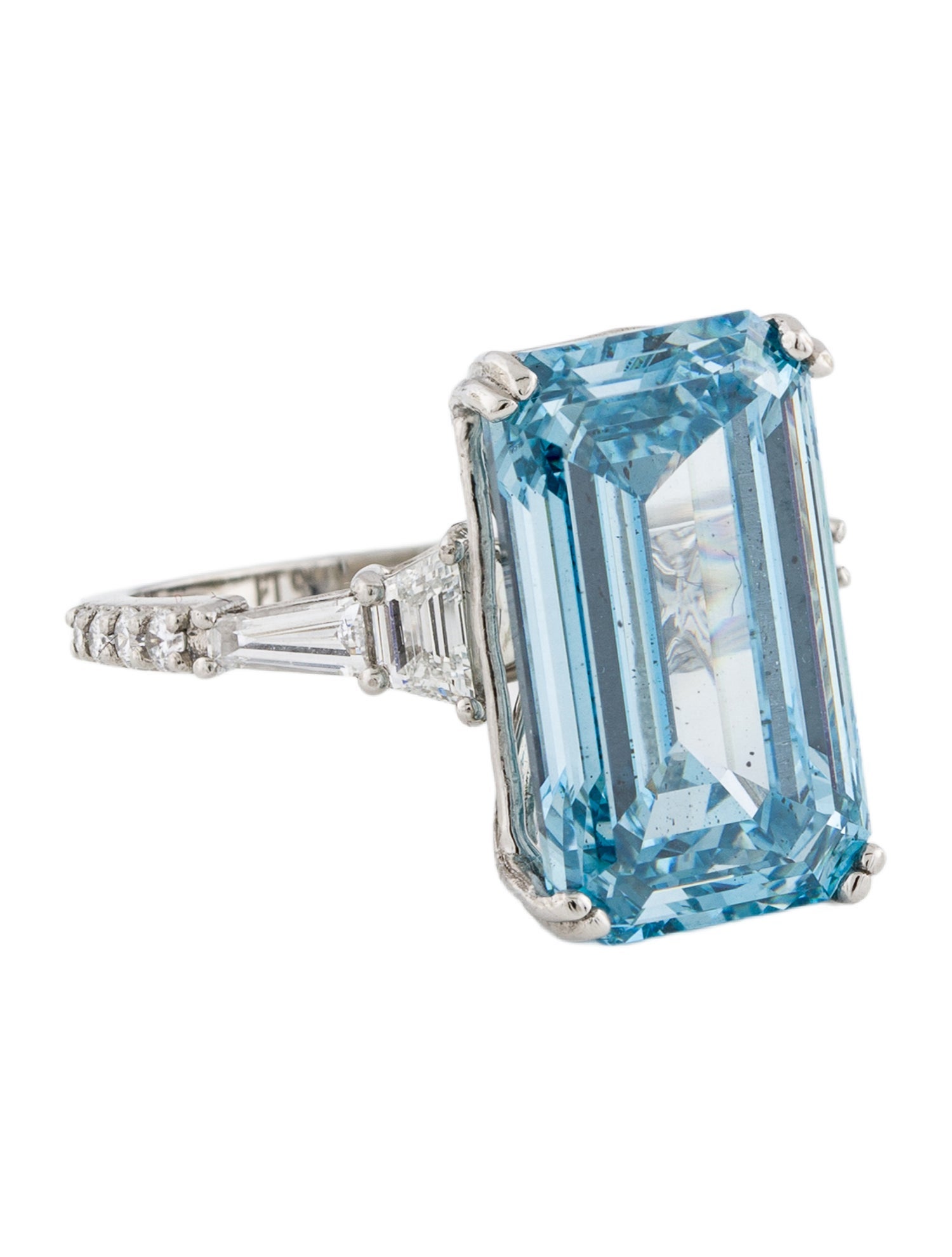 Engagement Ring Platinum 10.04ct Lab-Grown Diamond Pavé