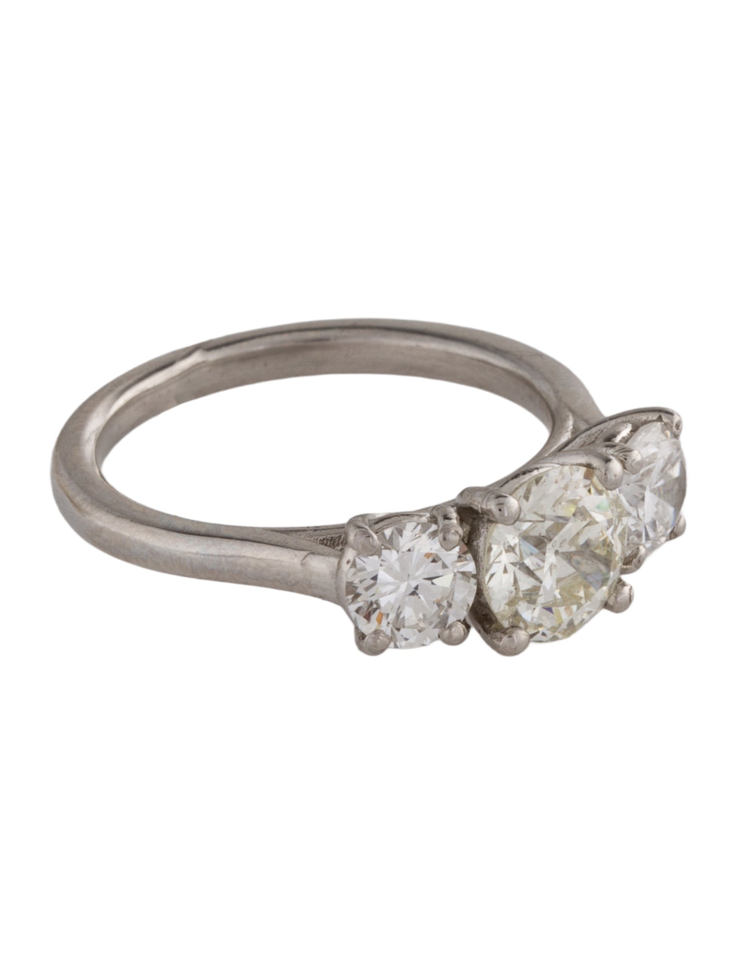 Engagement Ring Platinum 1.83ctw Three-Stone Engagement Ring