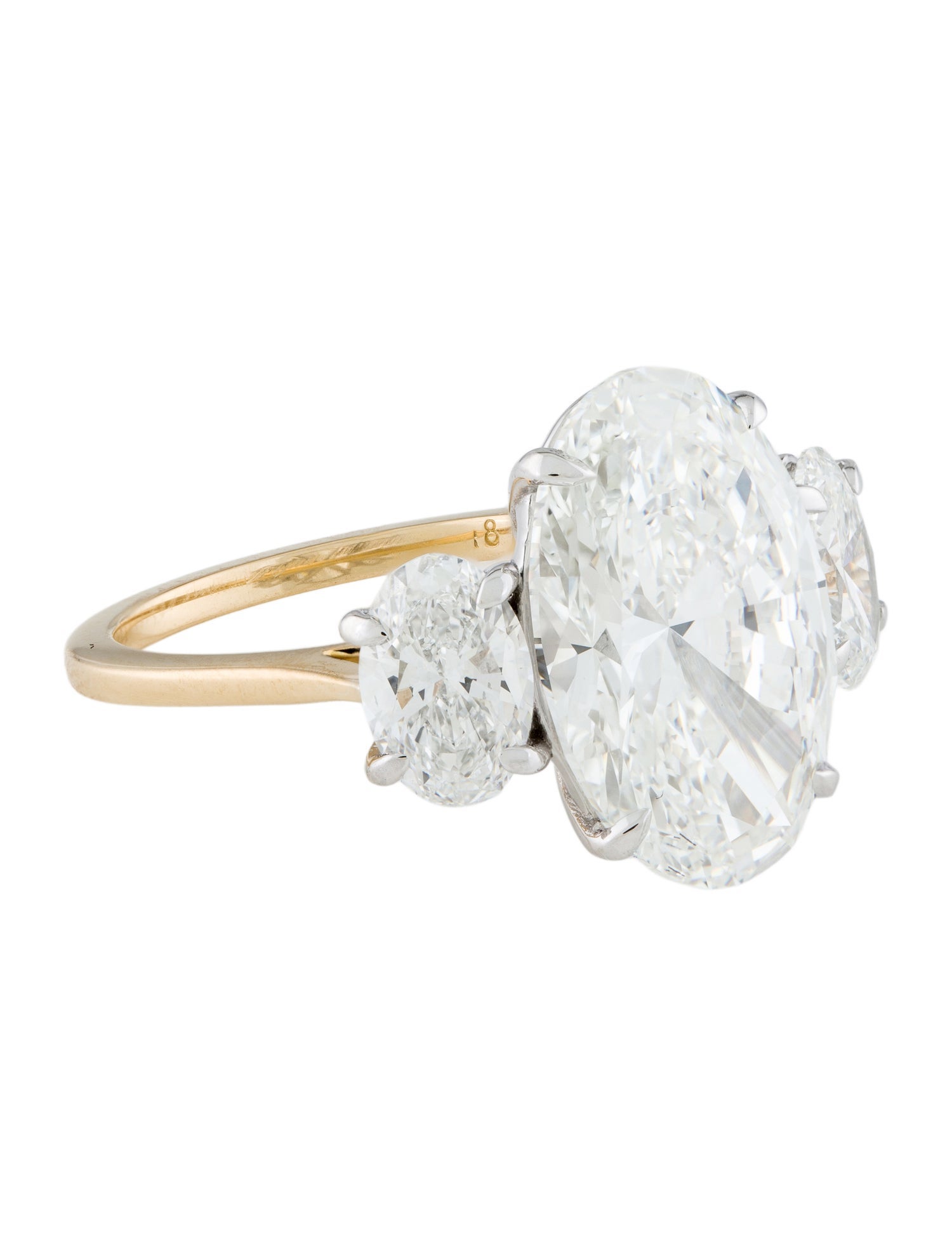 Engagement Ring 7.60ctw Lab-Grown Diamond Three-Stone Engagement Ring