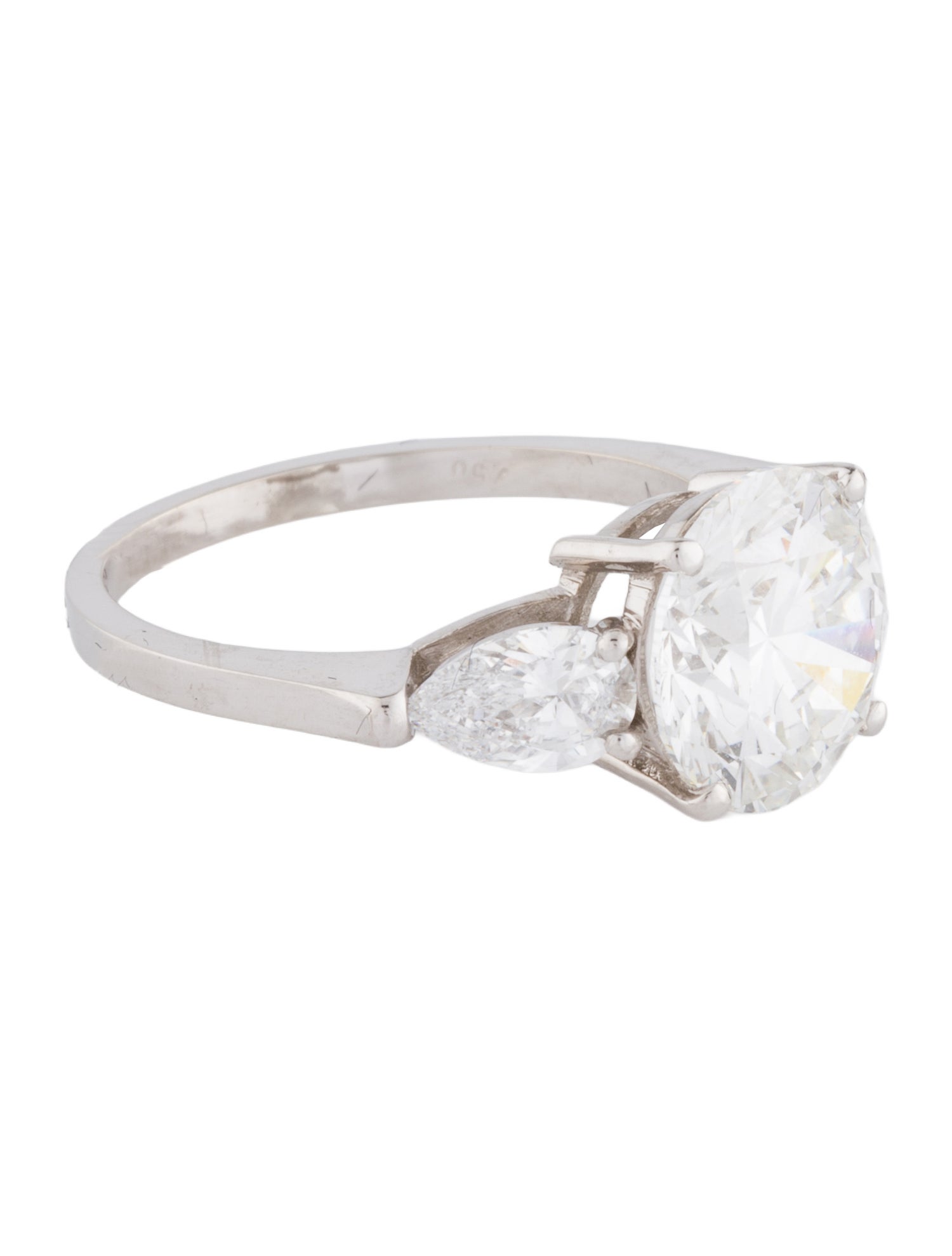 Engagement Ring 18K 4.01ct Lab-Grown Diamond Engagement Ring