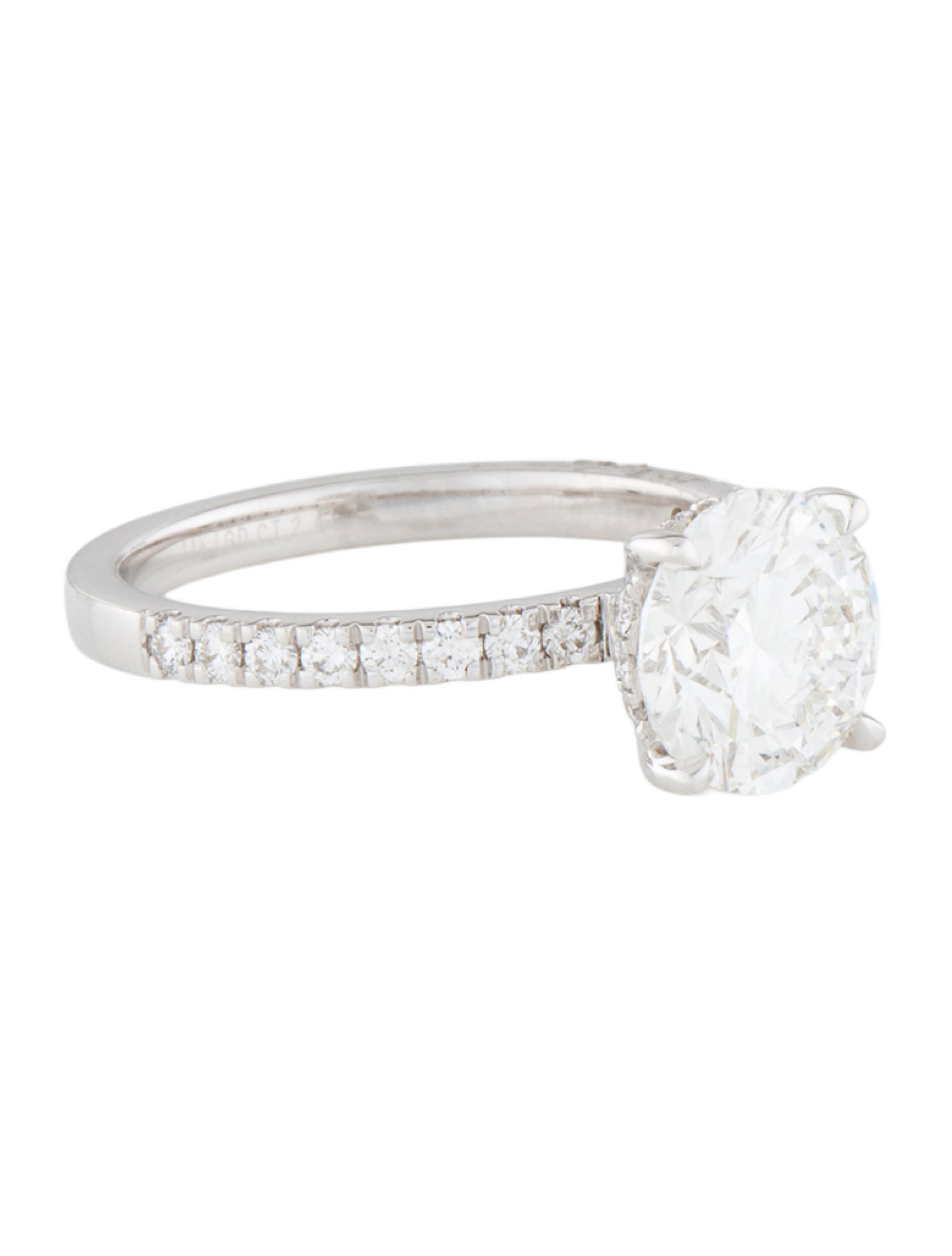 Engagement Ring 2.07ct Lab-Grown Diamond Hidden Halo Engagement Ring