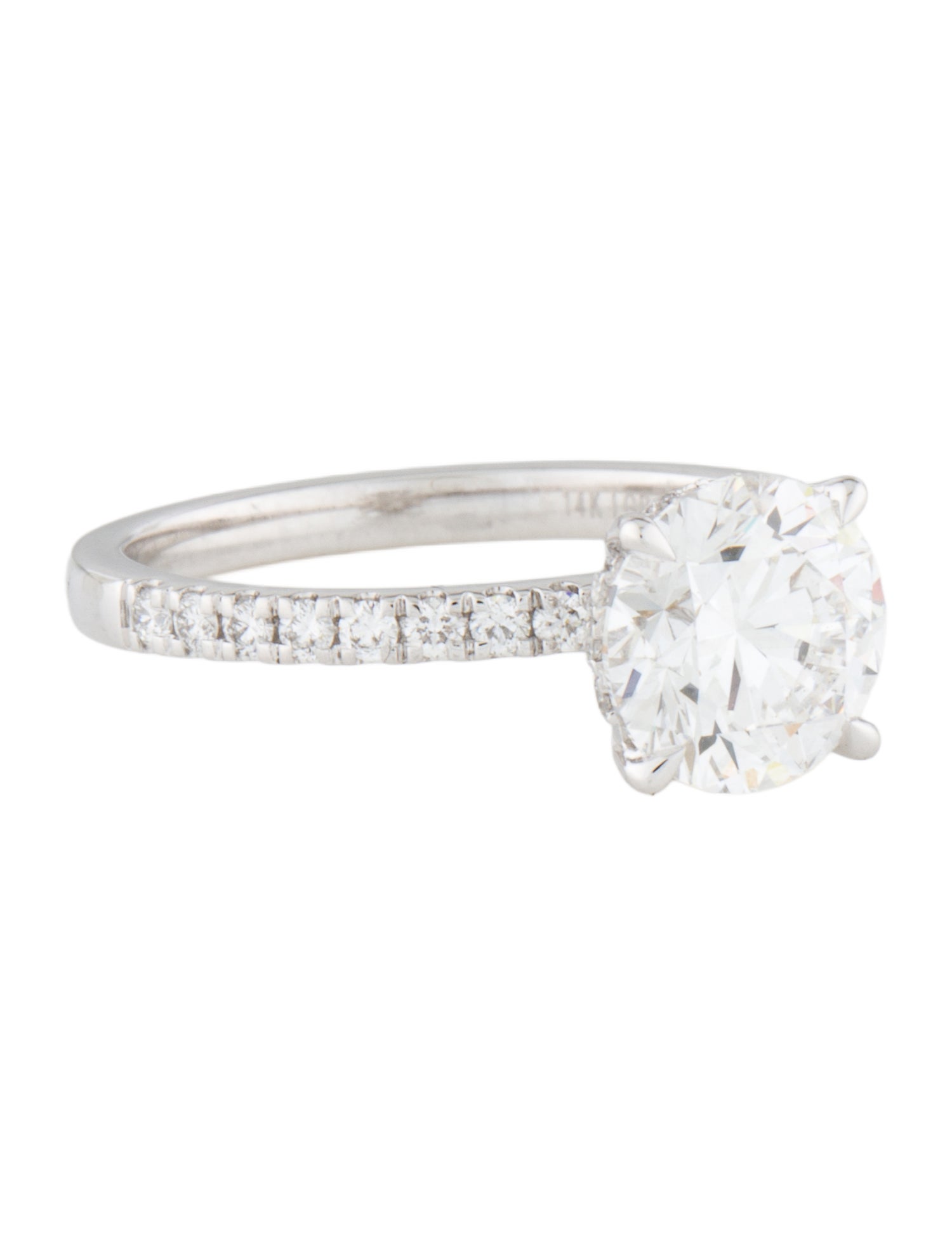 Engagement Ring 2.00ct Lab-Grown Diamond Hidden Halo Engagement Ring