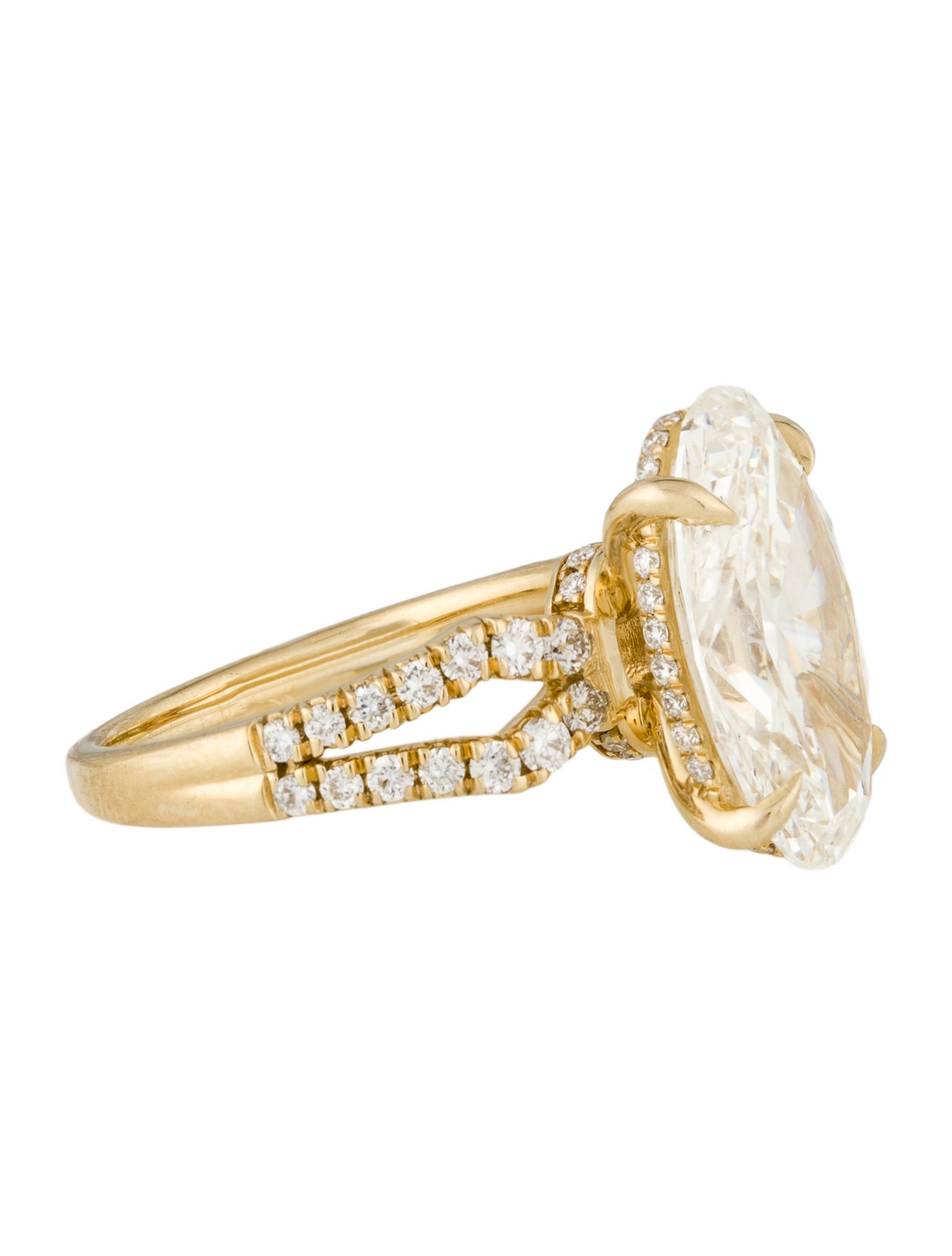 Engagement Ring 6.52ctw Lab-Grown Diamond