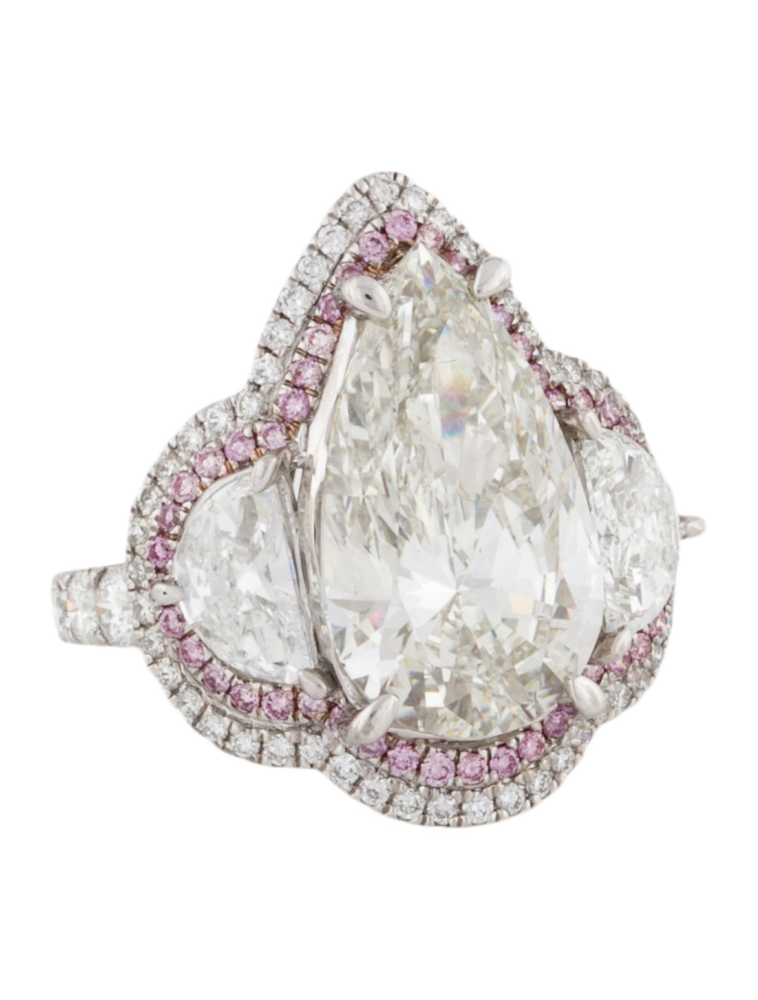 Engagement Ring Platinum 6.07ct Lab-Grown