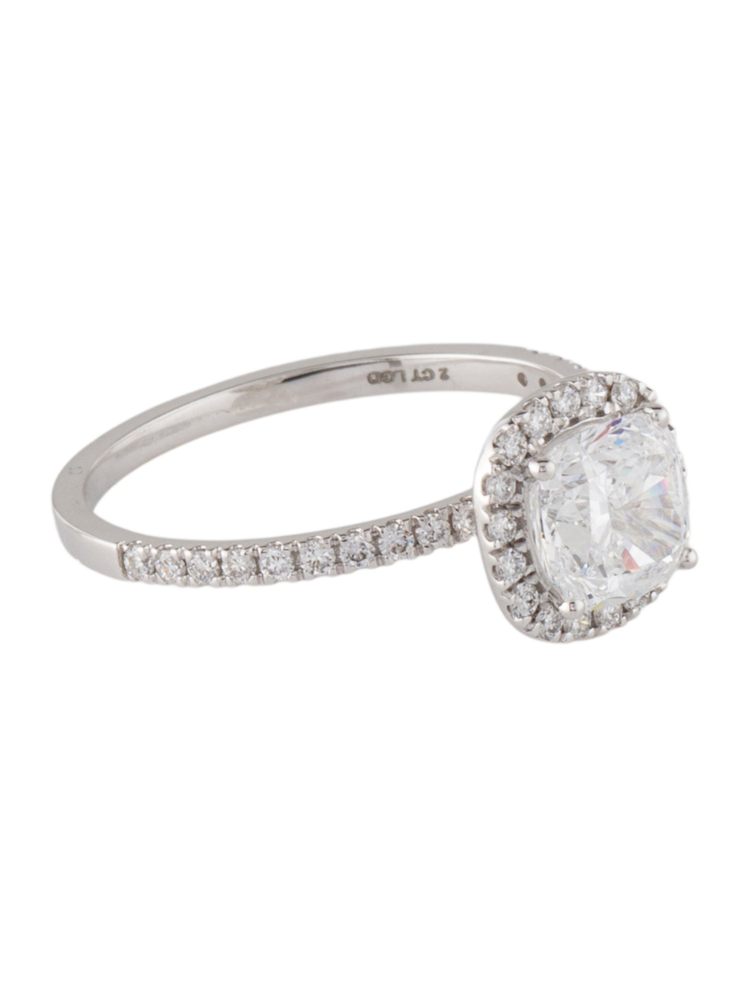 Engagement Ring 1.71ctw Lab-Grown Diamond Engagement Ring