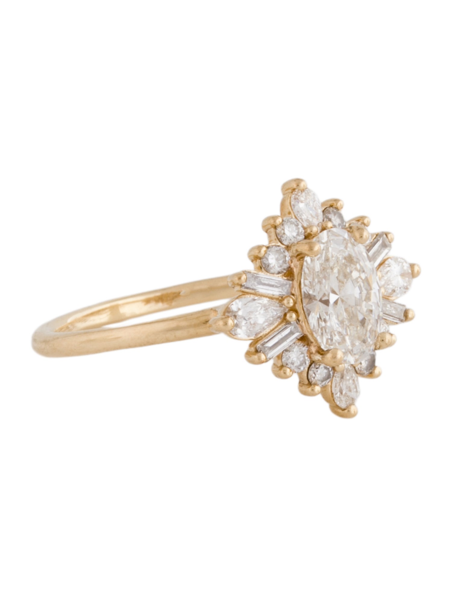 Engagement Ring 14K 1.53tcw Lab-Grown Diamond