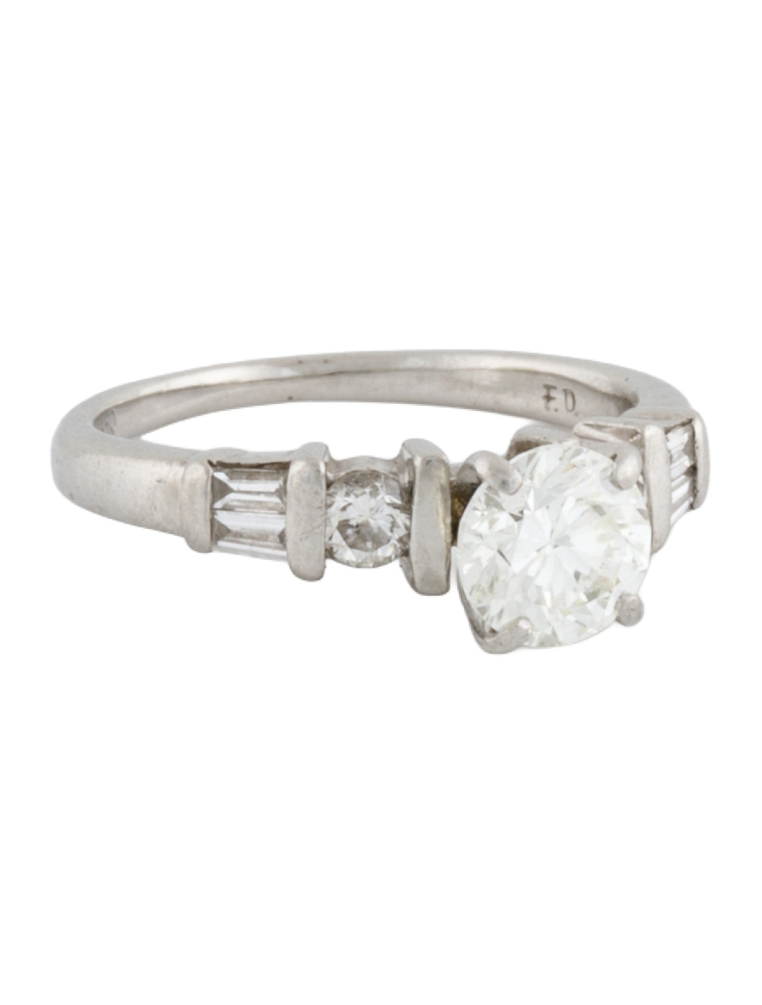 Engagement Ring Platinum Diamond Engagement Ring