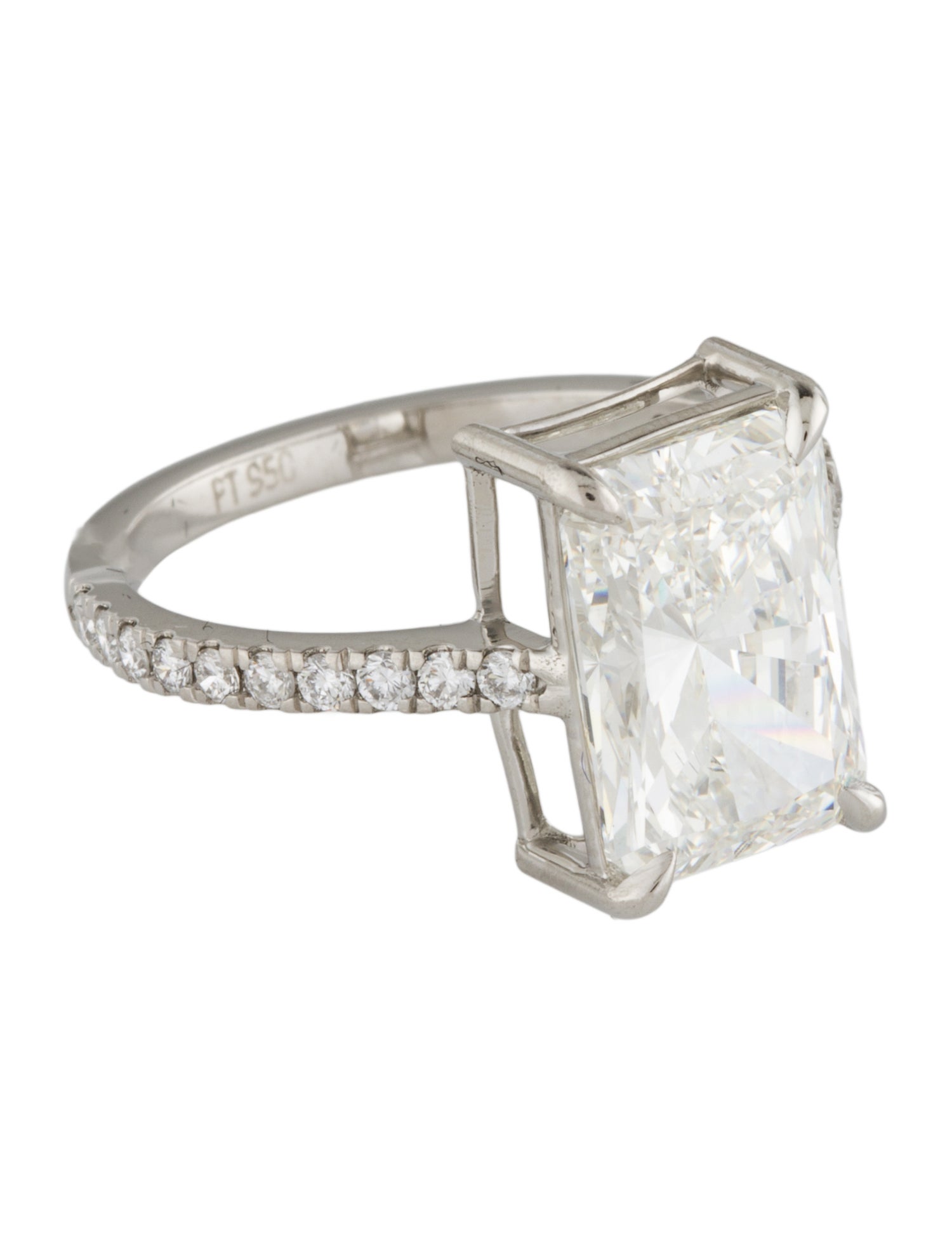 Engagement Ring Platinum 3.80ct Lab-Grown Diamond Engagement Ring