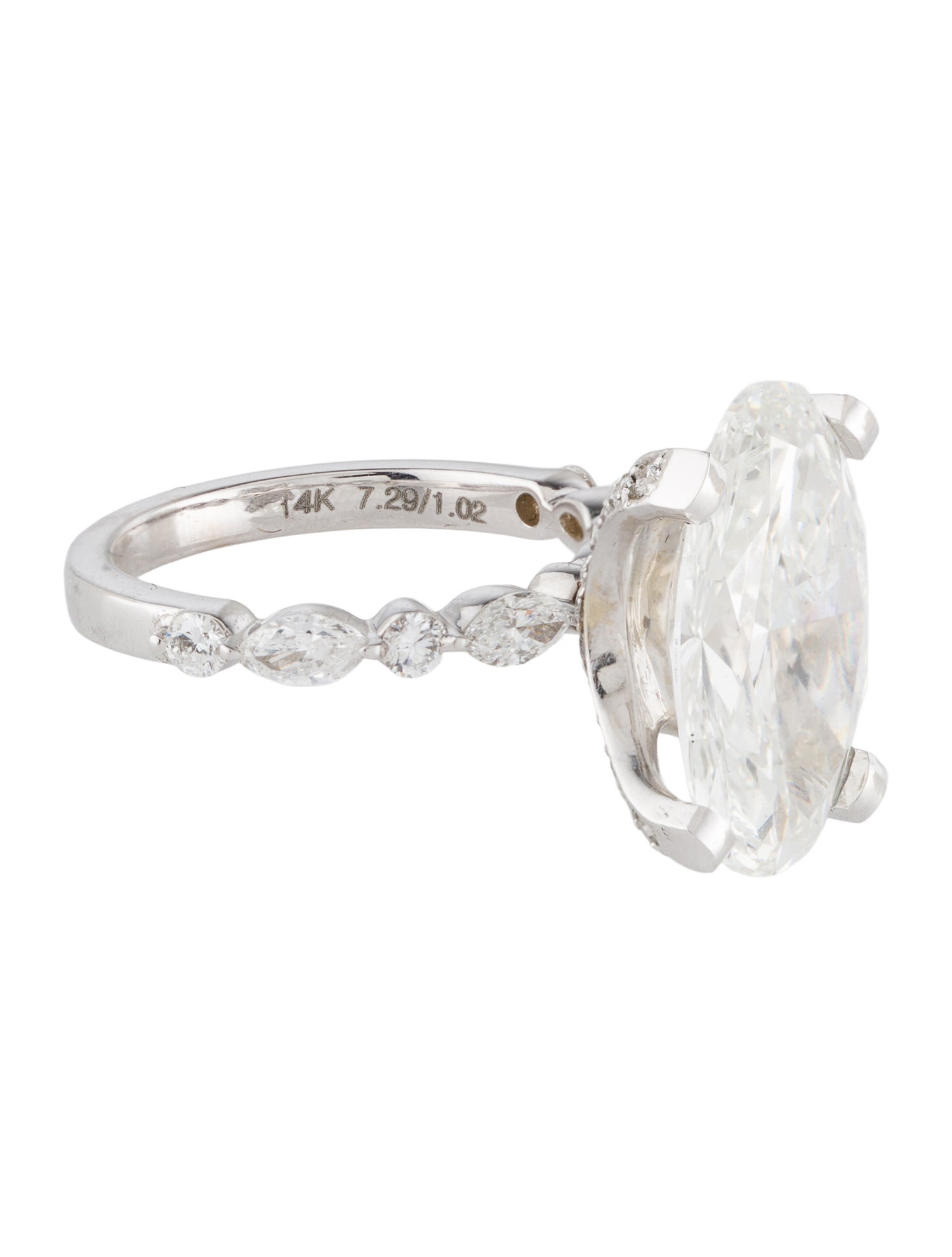 Engagement Ring 7.29ct Lab-Grown Diamond Engagement Ring