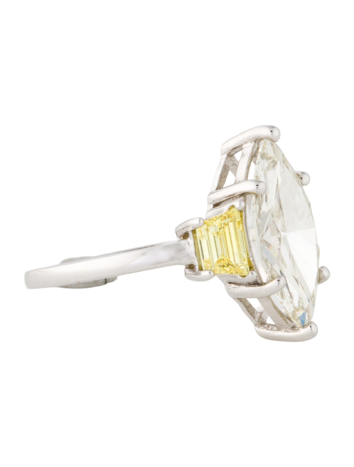 Engagement Ring 3.96ctw Lab-Grown Diamond Three Stone