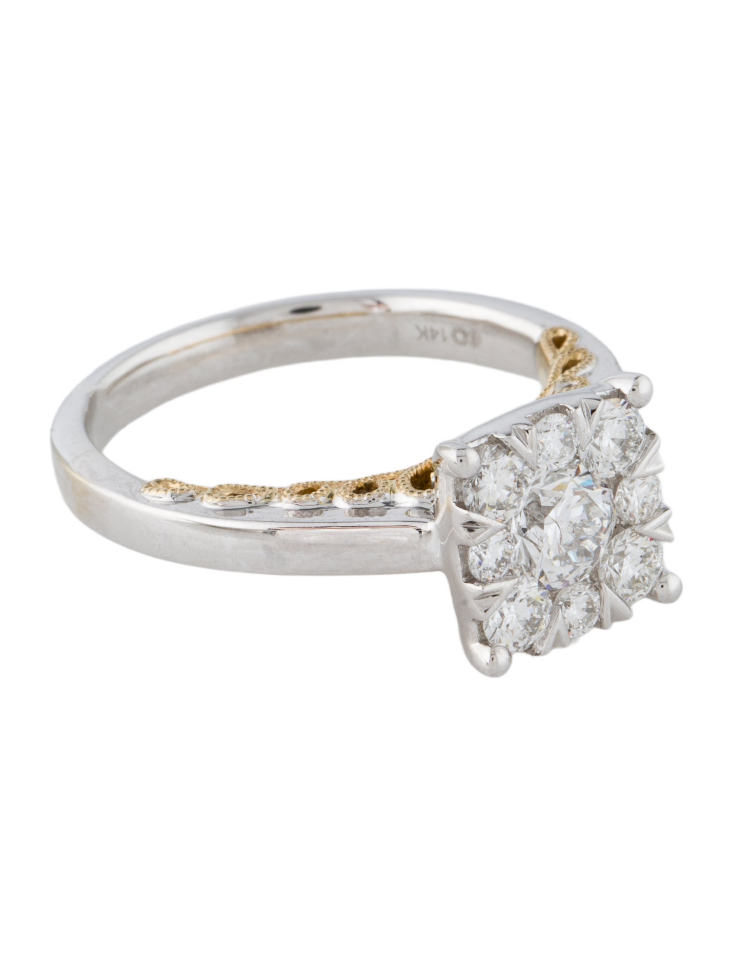 Engagement Ring 14K 1.10ctw Diamond Engagement Ring